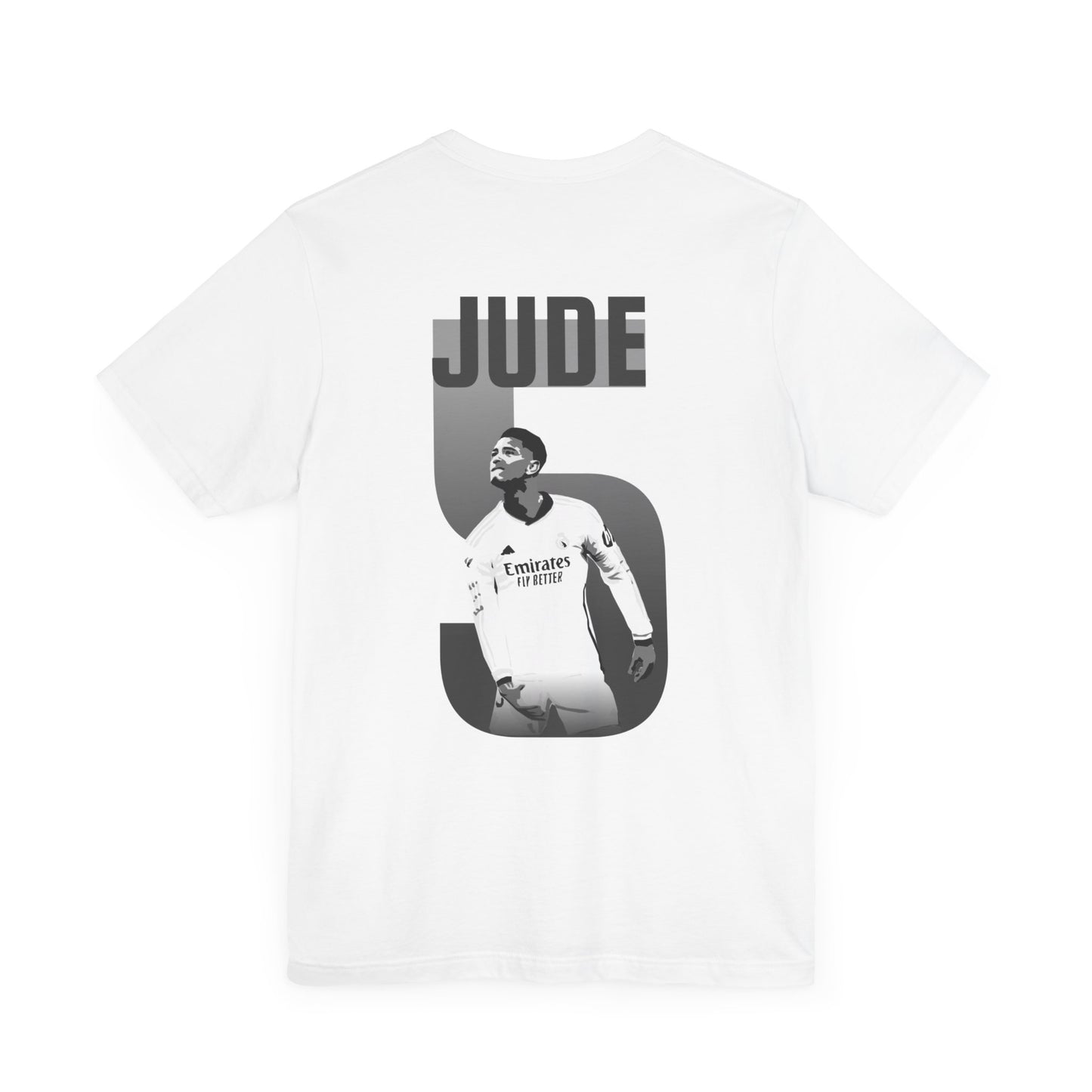 Jude BW White Unisex Tee